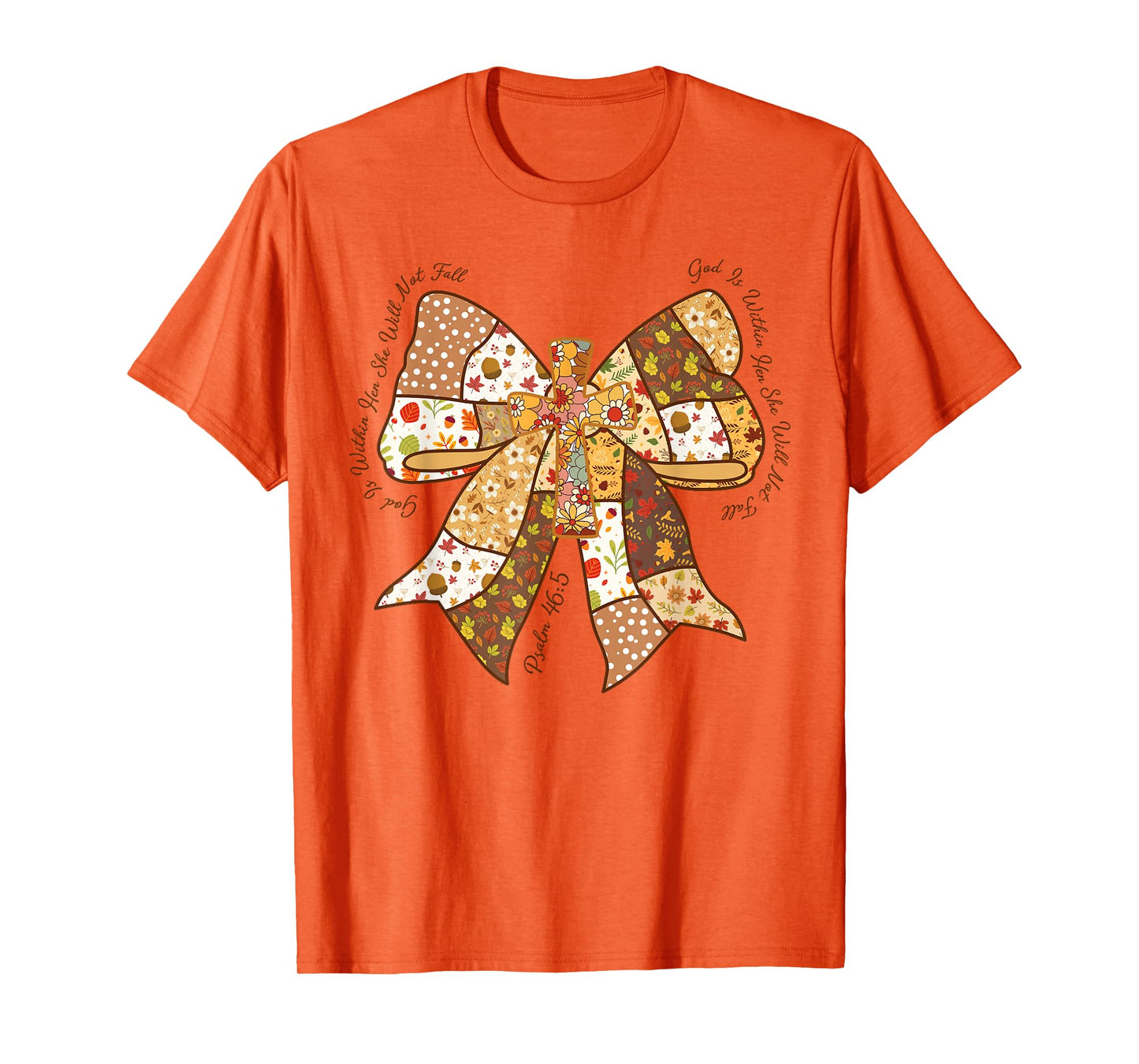 God is Within Her. She Will Not Fail, Fall Christian Jesus T-Shirt
