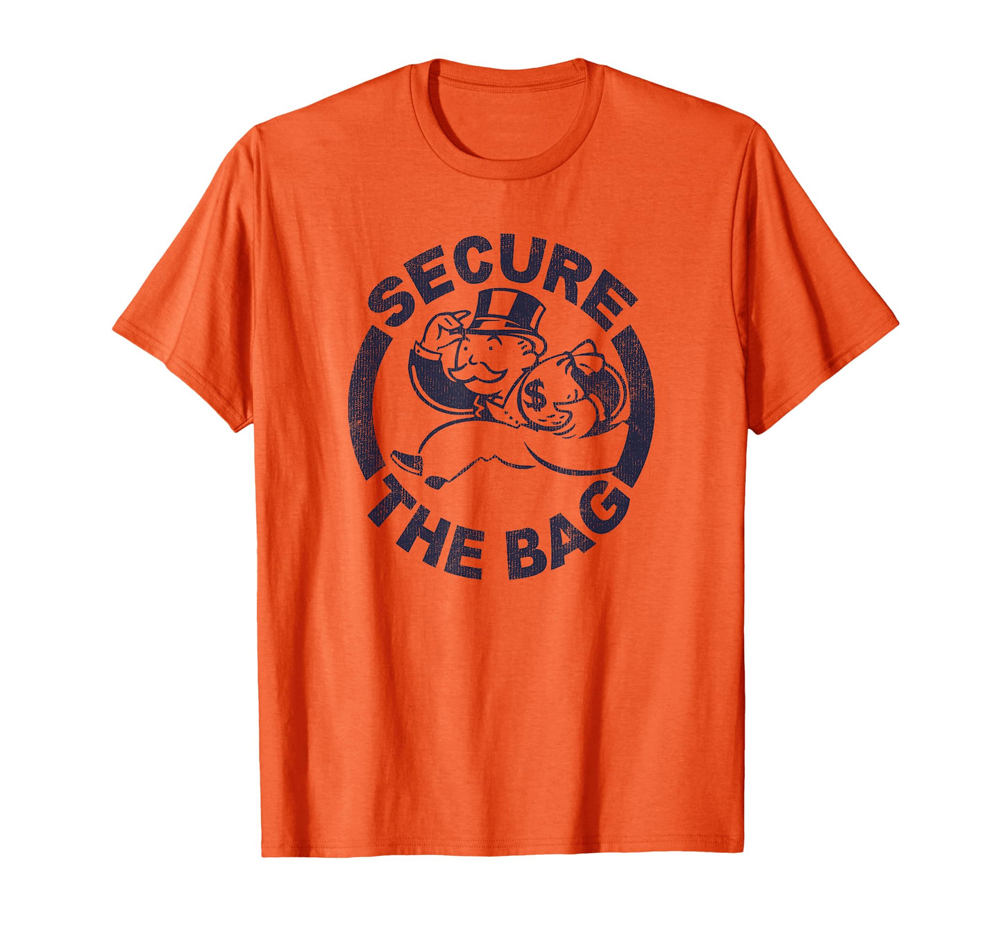 Monopoly Mr. Monopoly Secure The Bag Money Classic Logo T-Shirt