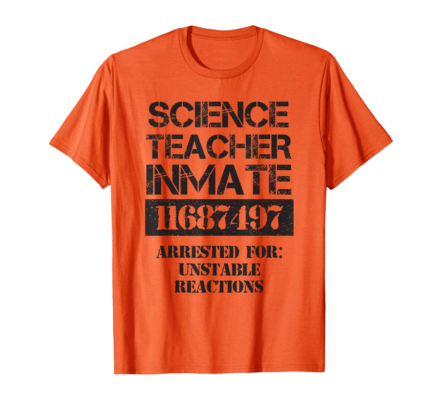 Funny Halloween Science Teacher Prisoner Costume T-Shirt