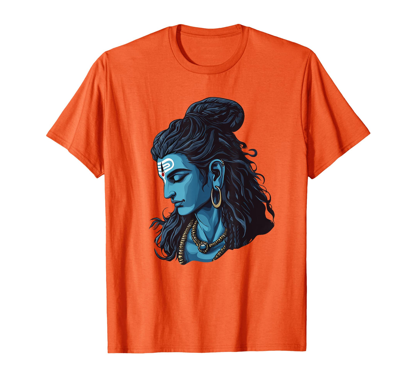 Peaceful Lord Shiva Bholenath with Rudraksha and Tilak T-Shirt