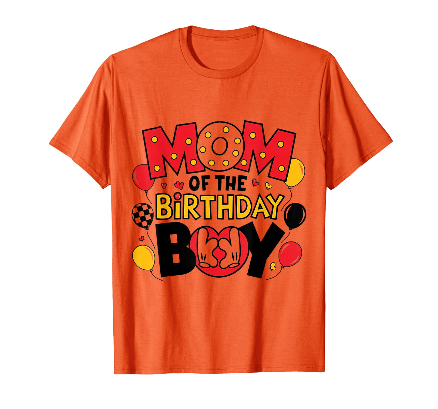 Mom Of The Birthday Boy Shirt Family Matching Mom Son Bday T-Shirt