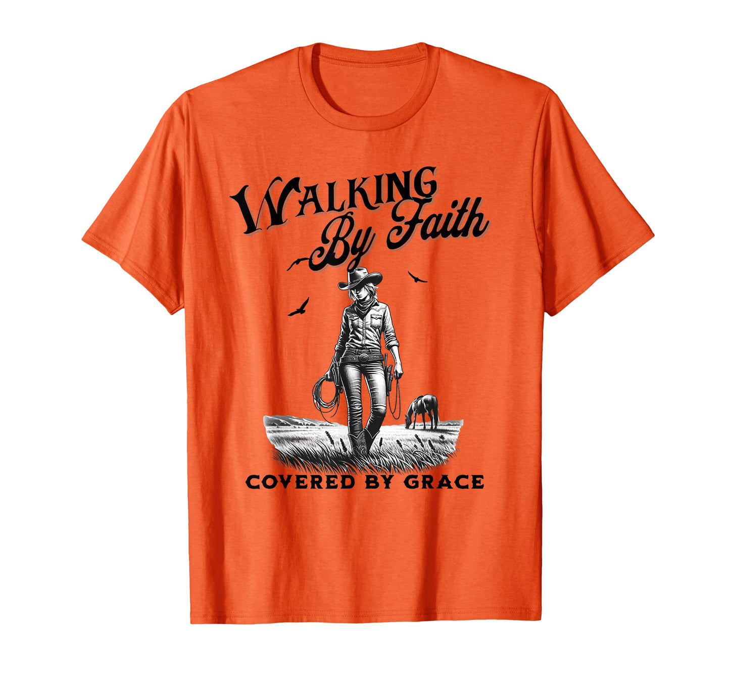 Christian Cowgirl Bible Verse Western Jesus Faith Based T-Shirt