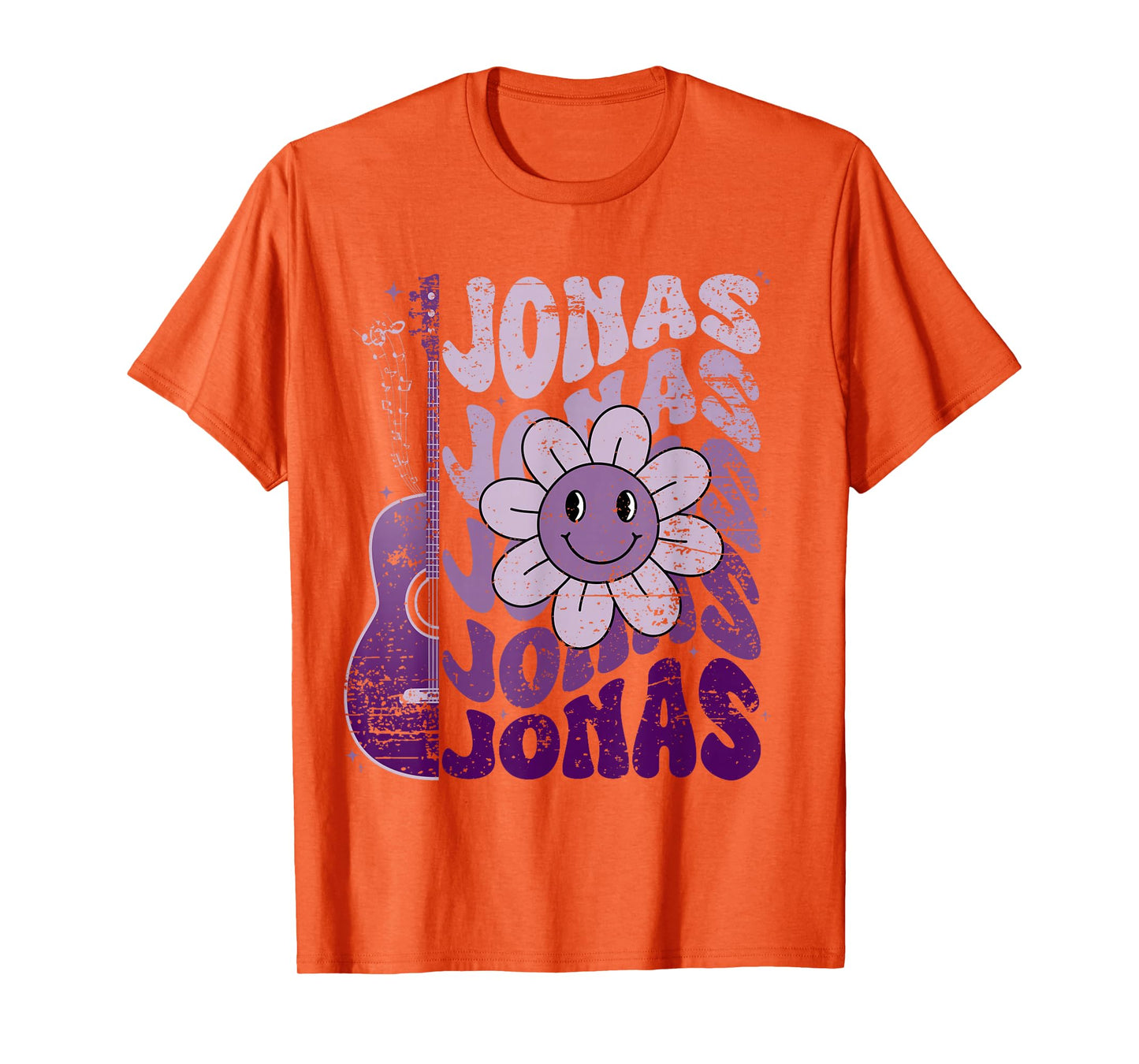 Jonas First Name I Love Jonas Girl Groovy 80's Vintage T-Shirt