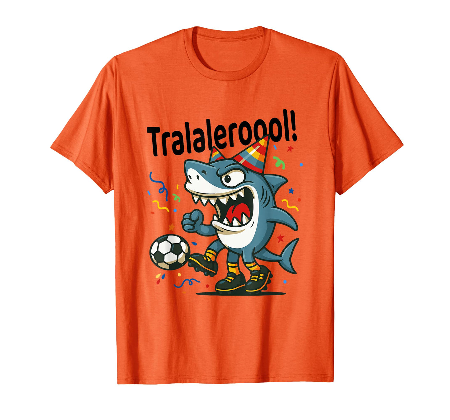 Tralalero Tralala Italian Brainrot Soccer Birthday Meme Boys T-Shirt