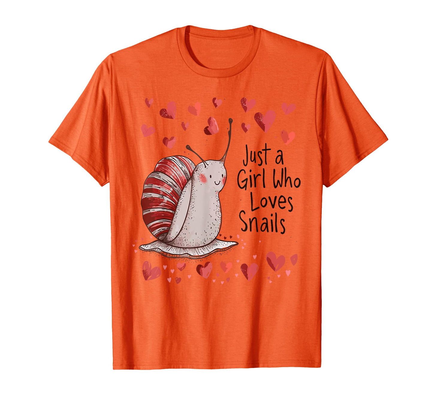 Cute Snails Lovers Gift - Just A Girl Who Loves Snails T-Shirt