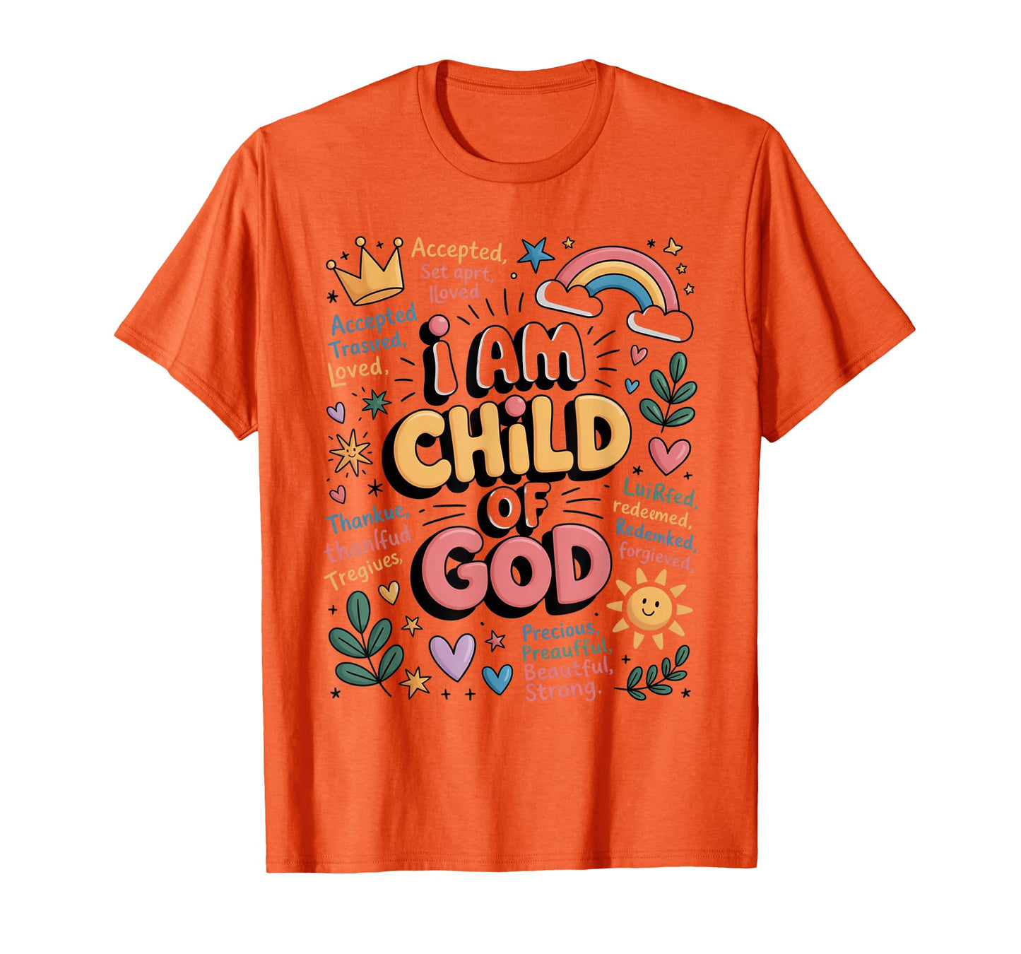 I am a Child of God Christian Retro Jesus Faith Gifts T-Shirt