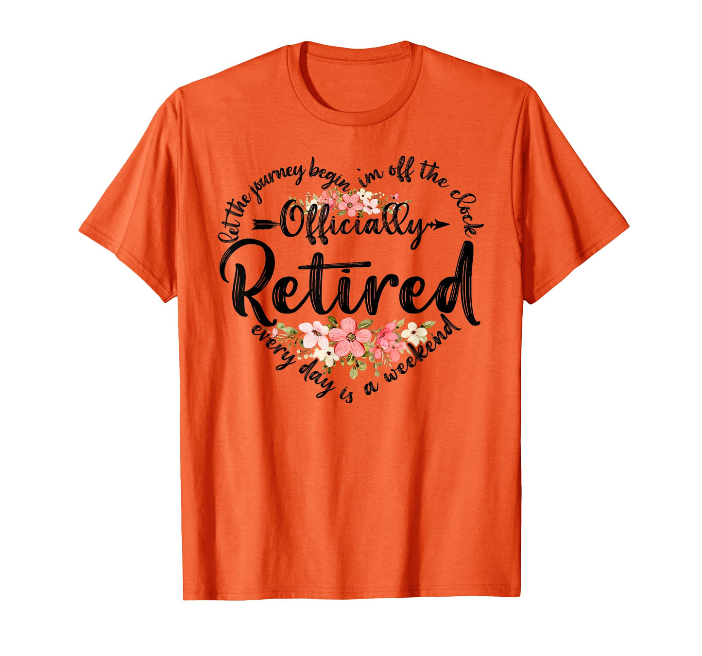 Officially Retired Heart Cute Retirement Gifts For Women T-Shirt