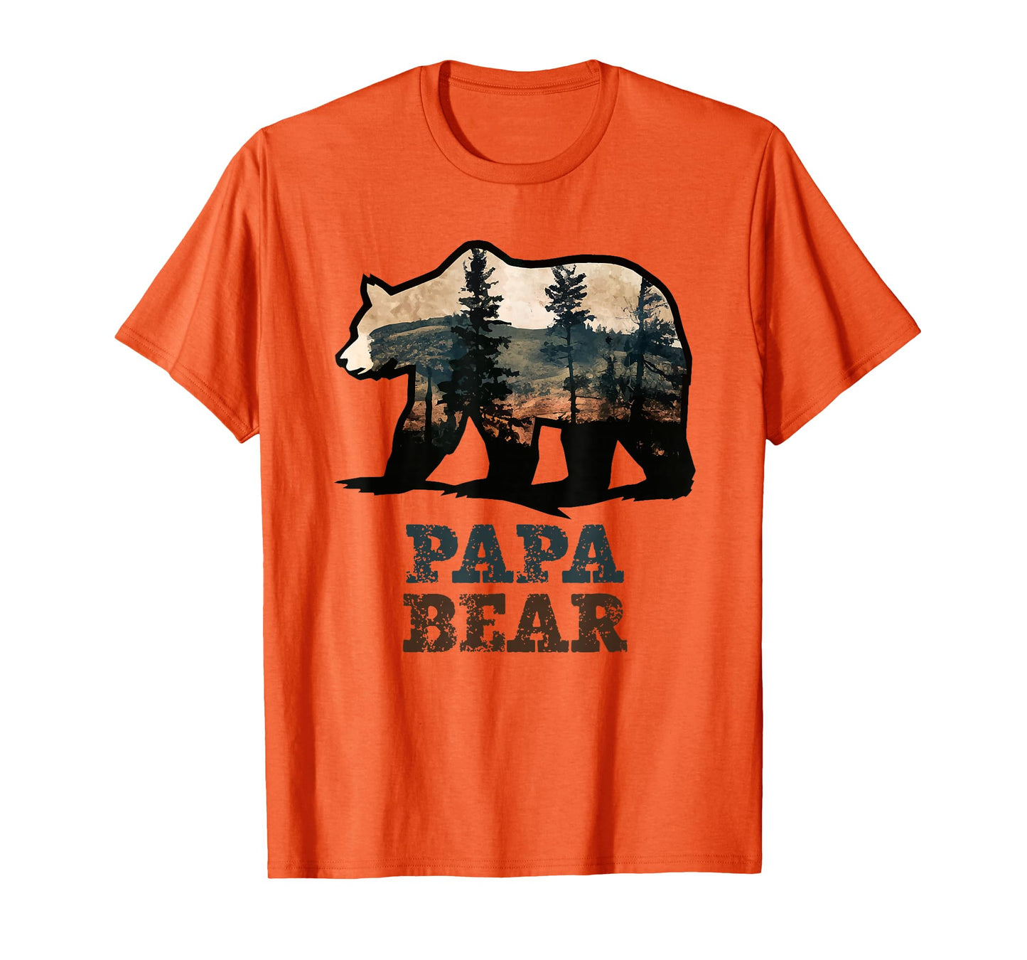 Papa Bear Vintage Retro Funny T-Shirt