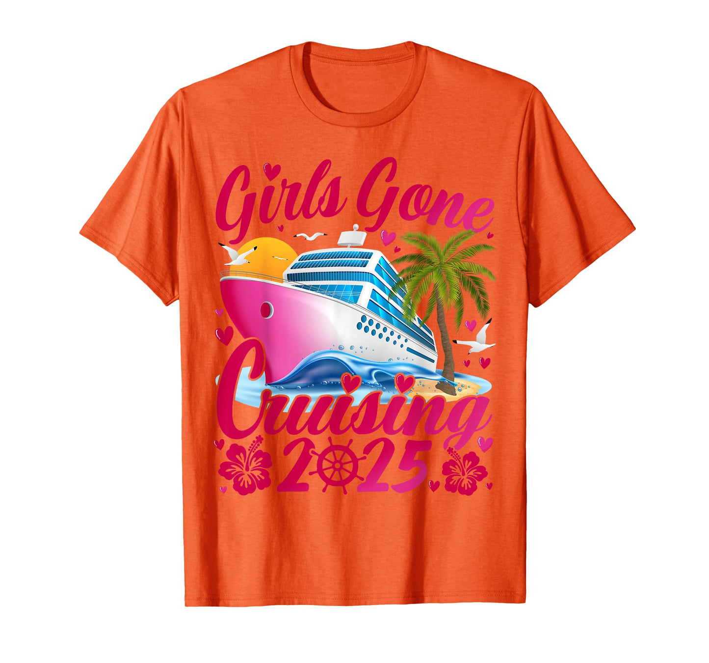 Girls Gone Cruising 2025 Women Cruise Vacation T-Shirt