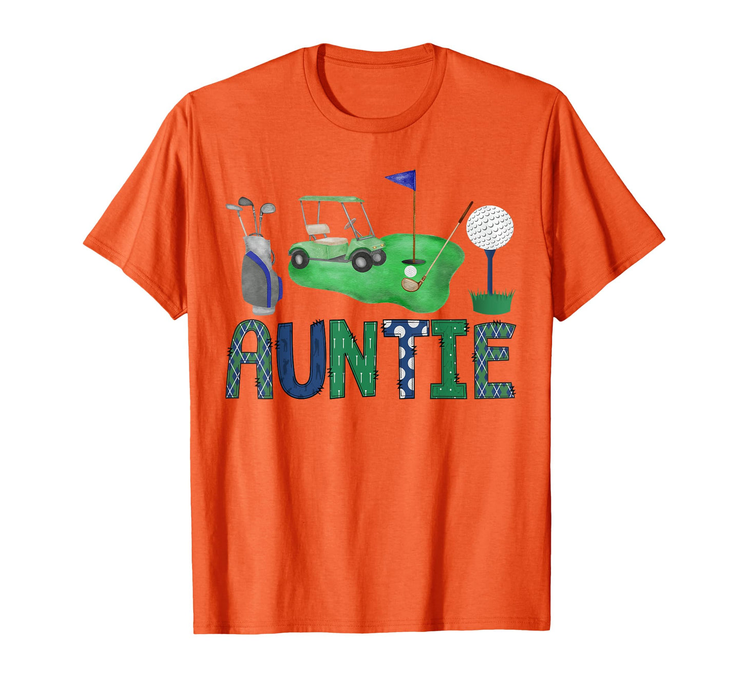 Auntie Of The Birthday Boy Hole in One Golf Sport Matching T-Shirt