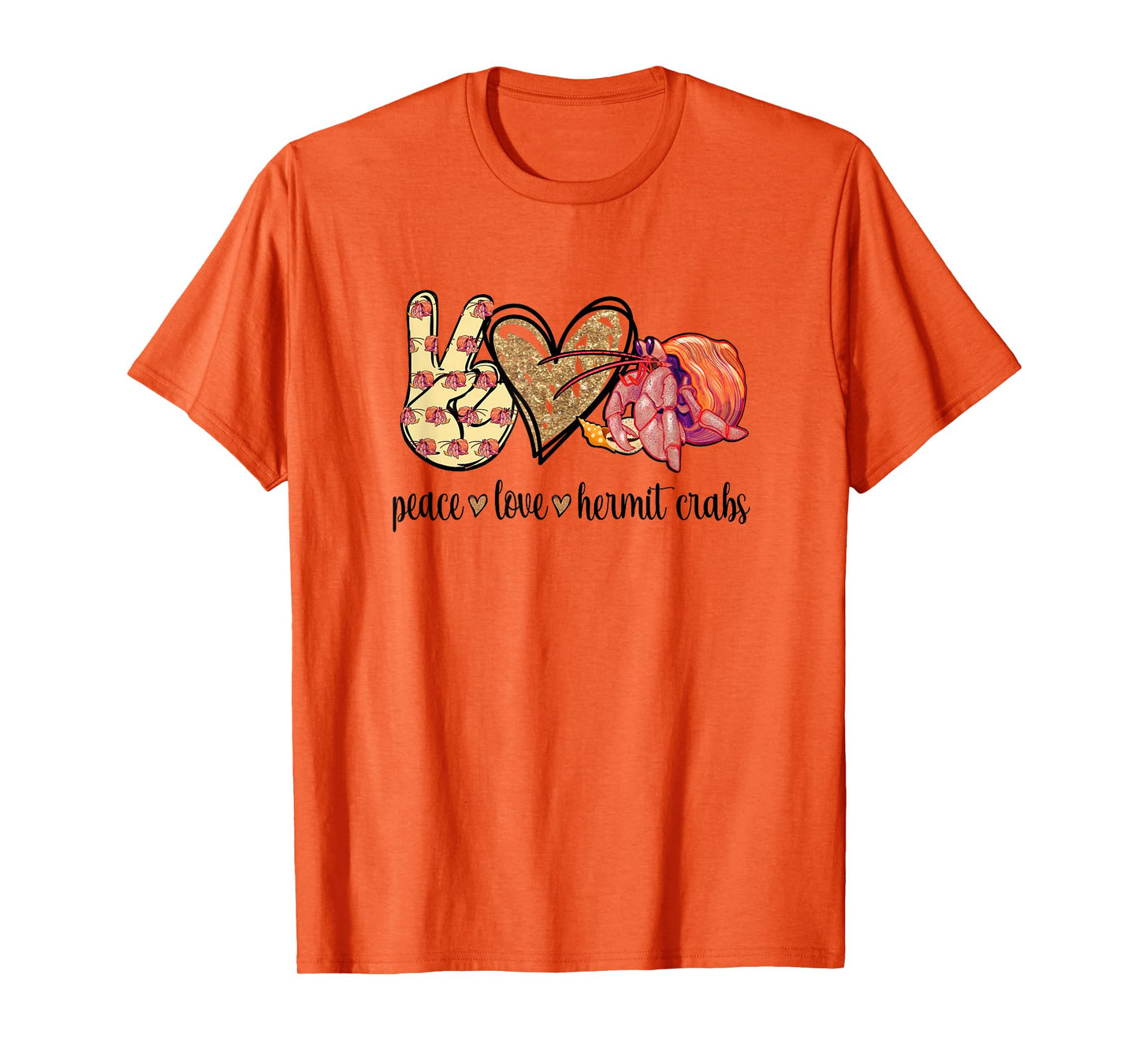 Peace Love Pet Hermit Crab Lover T-Shirt