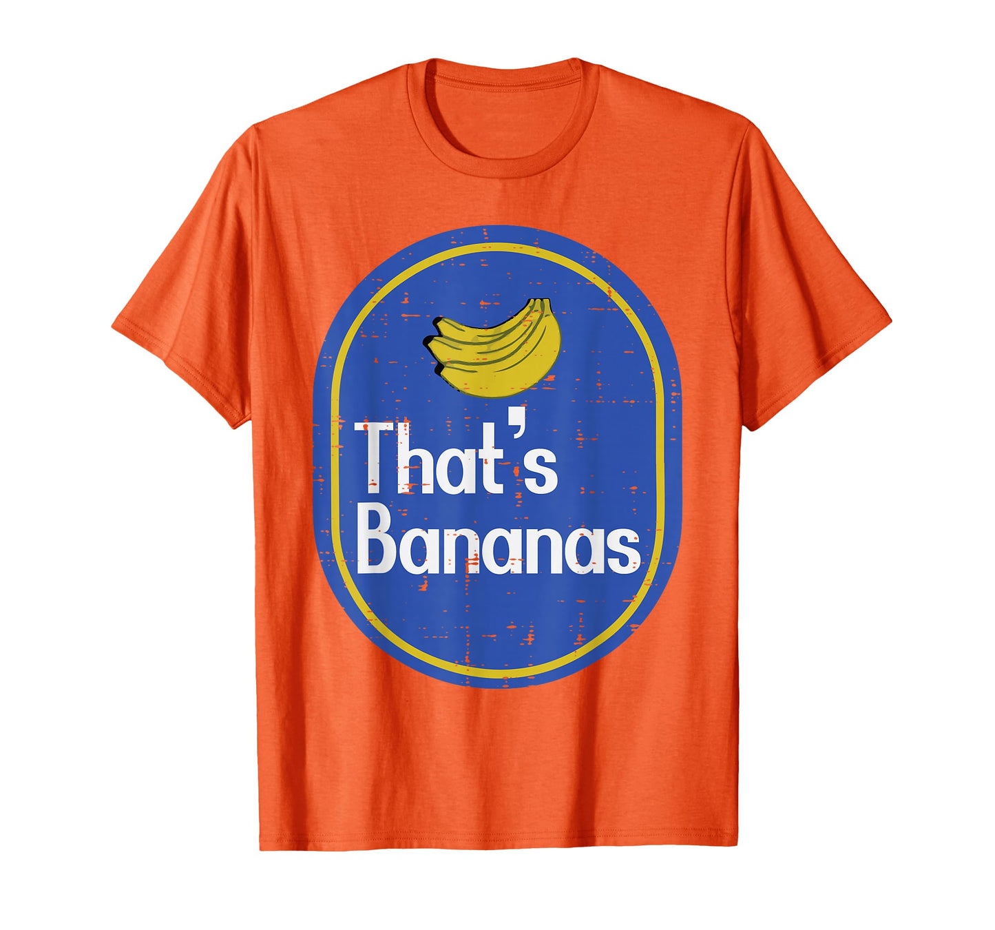 Thats Bananas Sticker Fruit Costume Halloween Men Women Kids T-Shirt