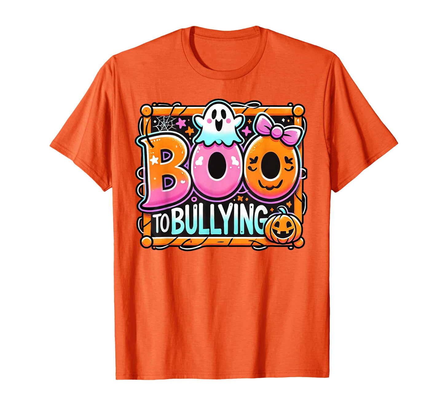 Boo To Bullying Shirt Unity Day Cute Ghost Halloween T-Shirt
