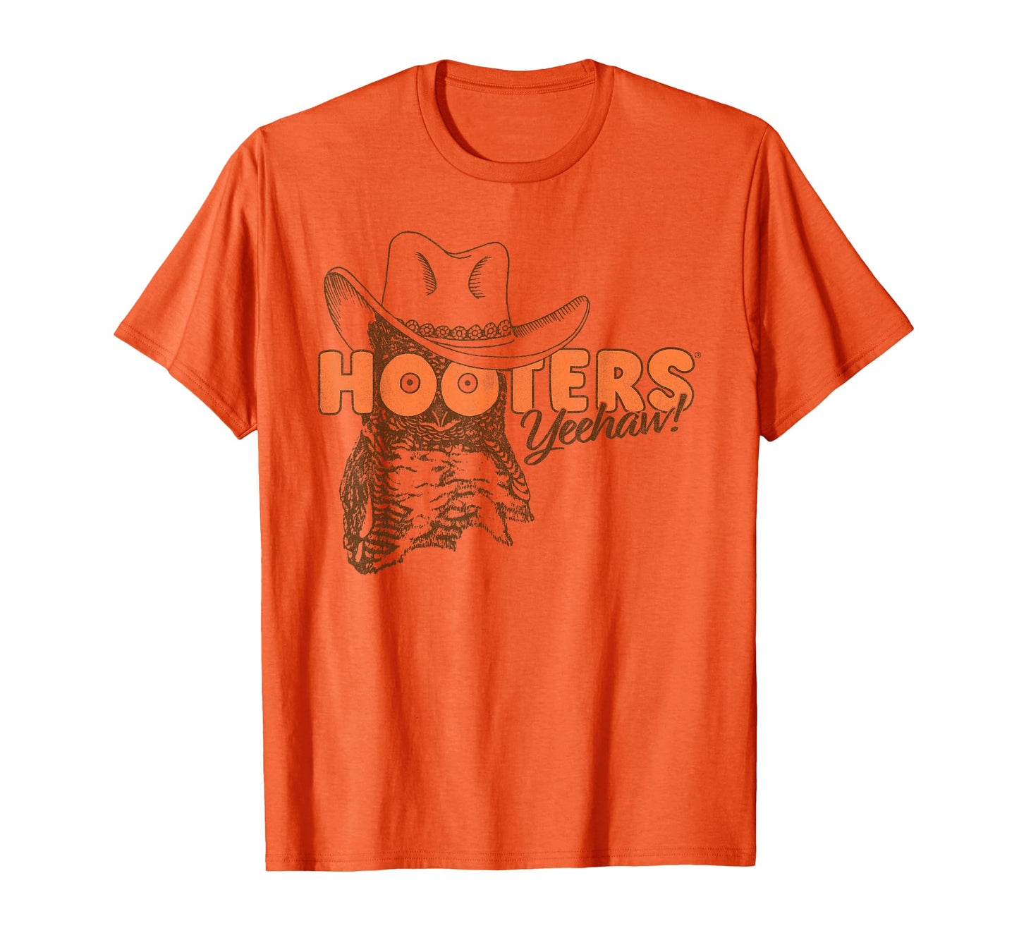 Hooters Hootie The Owl Yeehaw! Country Cowboy Logo Funny T-Shirt