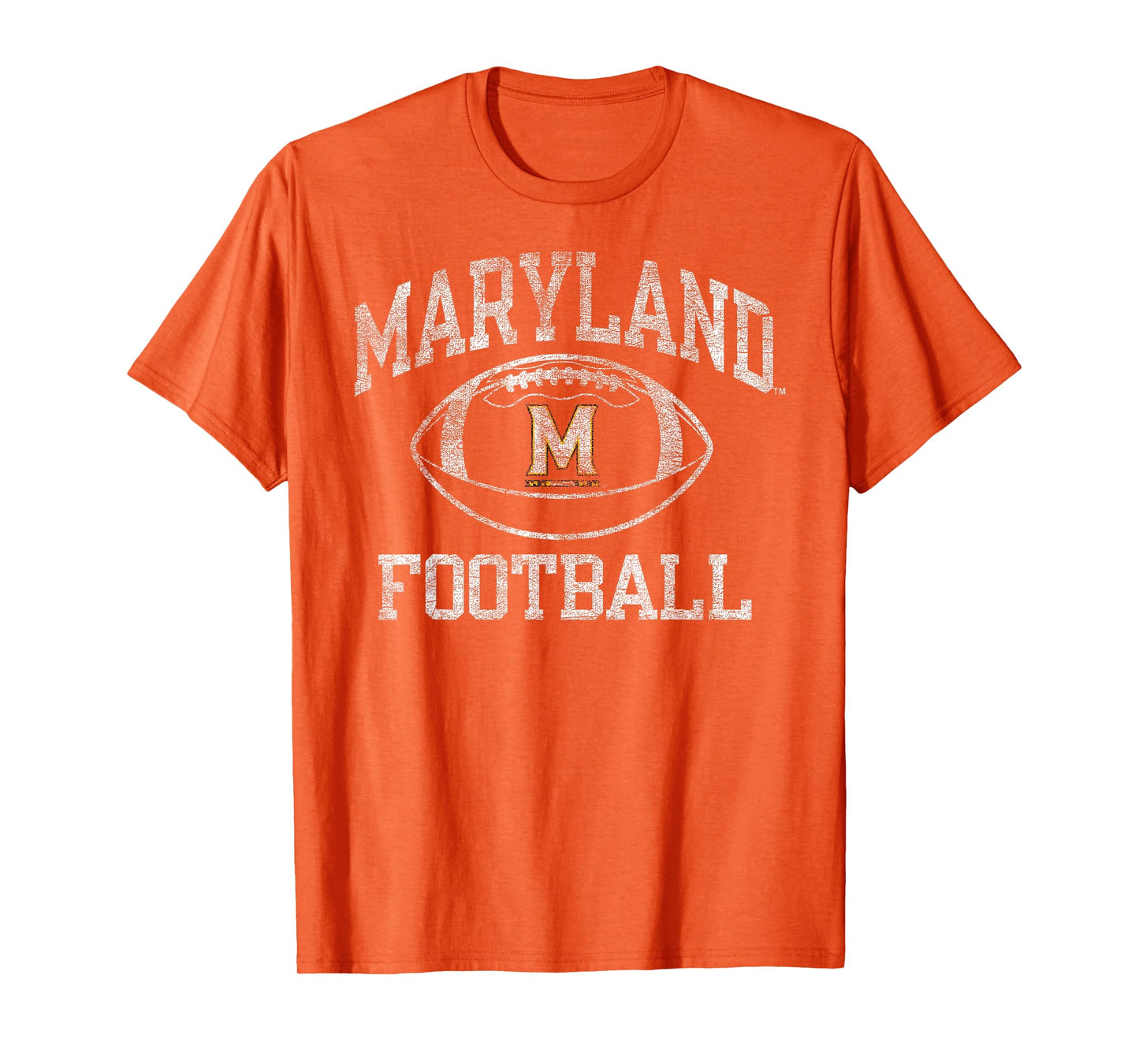 Maryland Terrapins Football Intensity Vintage Red T-Shirt
