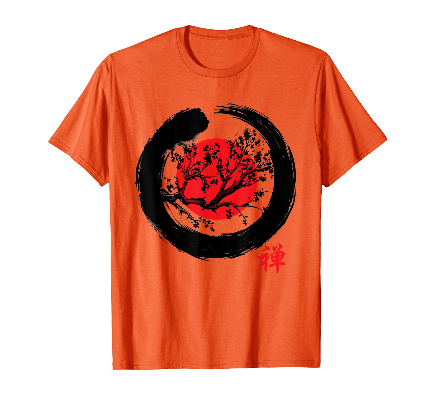 Japanese Calligraphy - Zen Buddhist Enso Circle Meditation T-Shirt