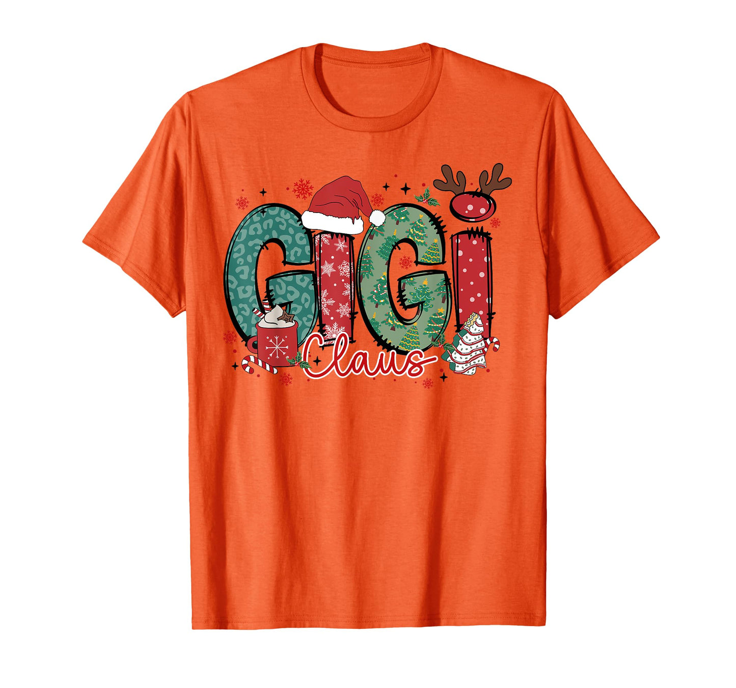 Gigi Claus Christmas Pajama Santa Claus Family Matching T-Shirt