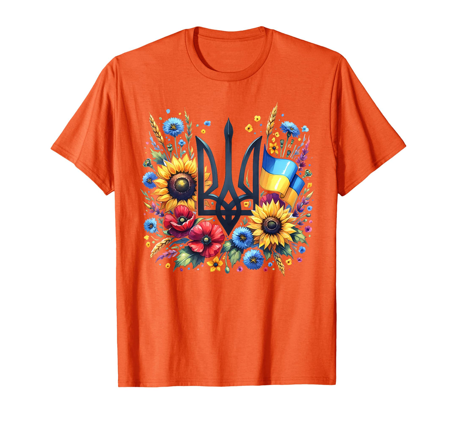 Support Ukraine, Ukrainian Trident Tryzub, Patriotic Ukraine T-Shirt