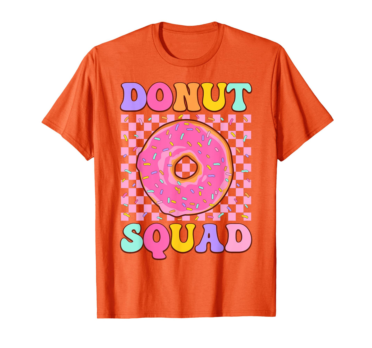 Donut Squad Groovy Donut Lover Birthday Party Girls T-Shirt