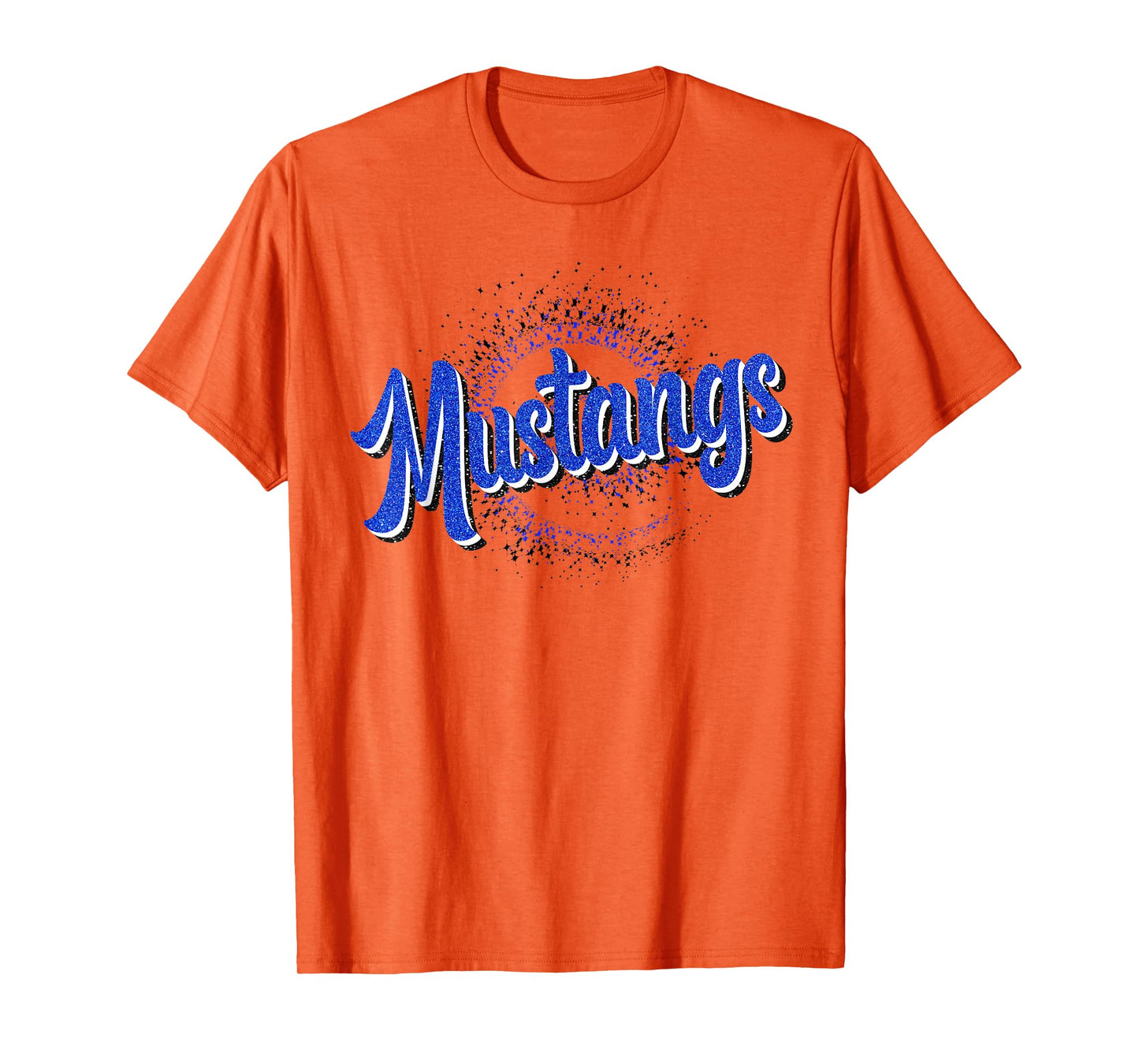 Blue Mustangs School Spirit Game Day Mustang Pride Teacher T-Shirt