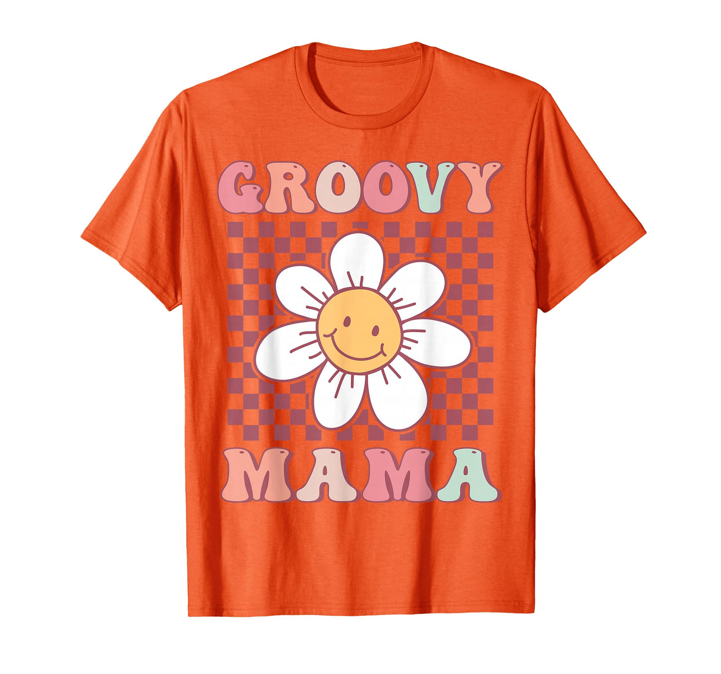 Cute Groovy Mama Matching Family Birthday Party Daisy Flower T-Shirt