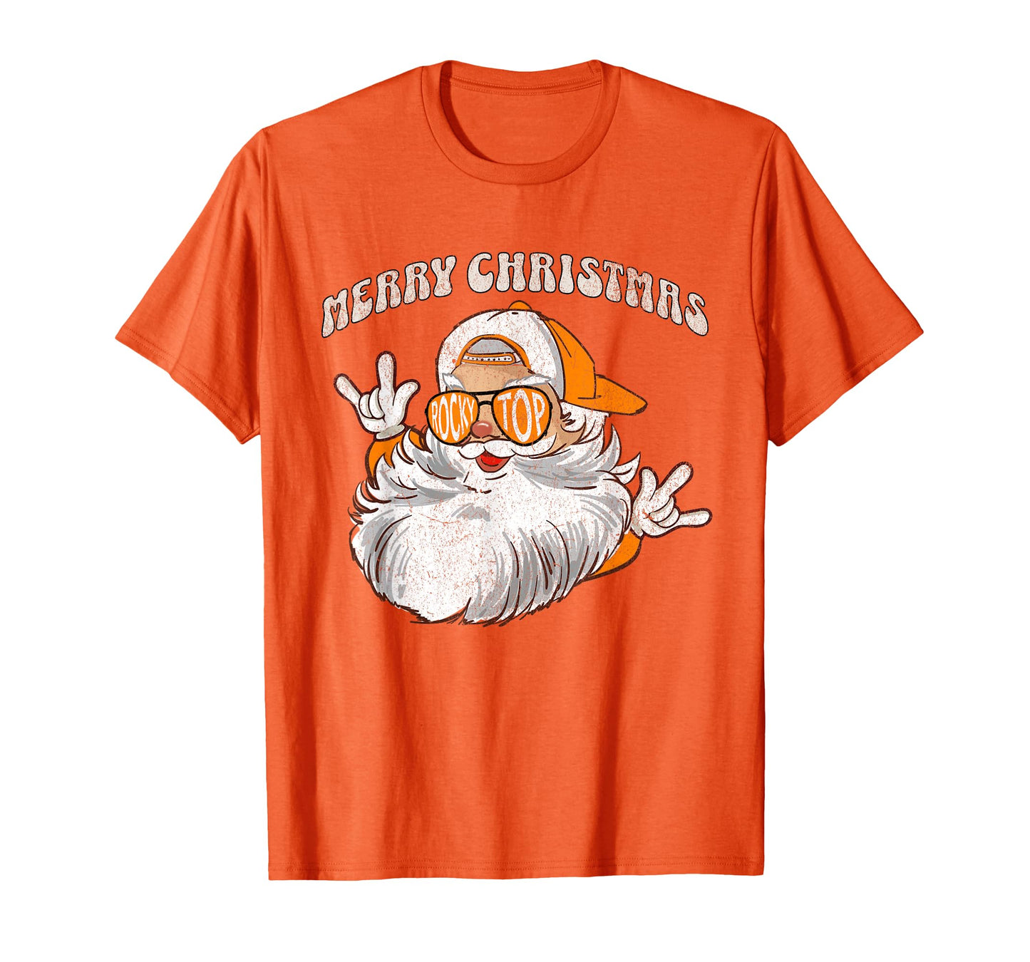 Vintage Tennessee Merry Christmas Santa With Sunglasses T-Shirt