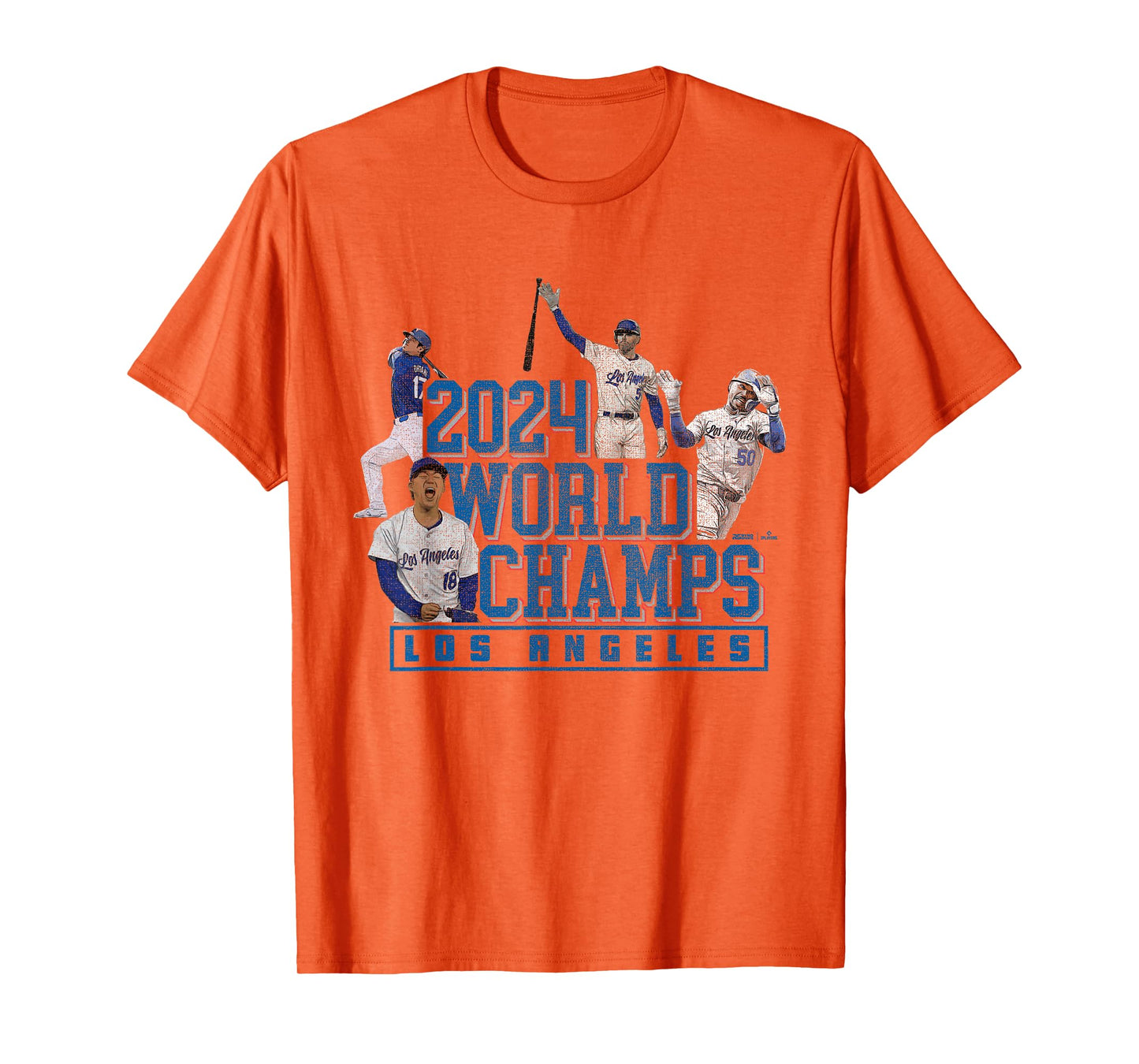 2024 World Champs – LA Team 4 Players – Los Angeles Baseball T-Shirt