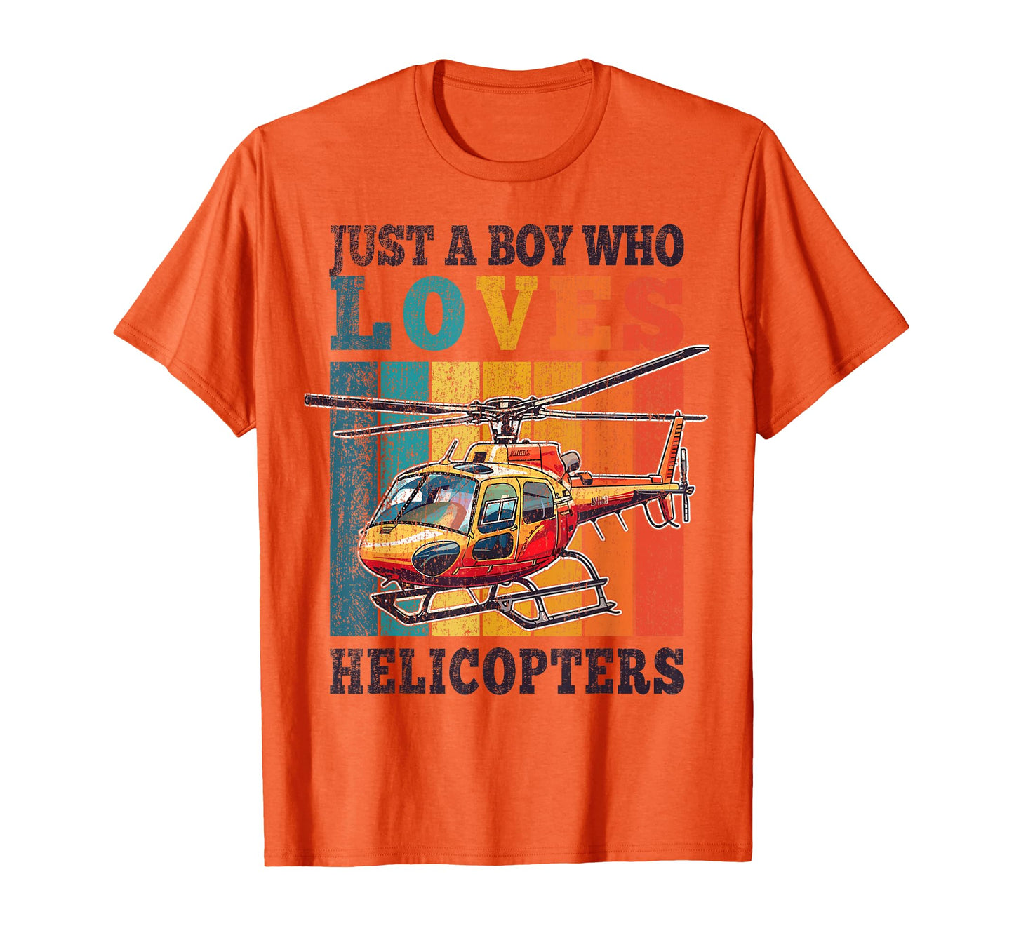 Helicopter Just A Boy Who Loves Helicopters Kid Boys Toddler T-Shirt