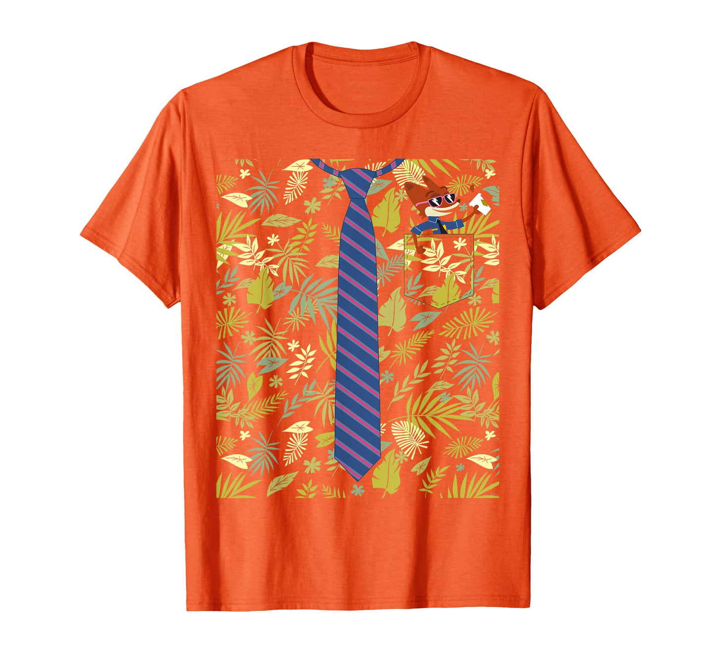 Disney Zootopia Nick Wilde Shirt and Tie Costume T-Shirt