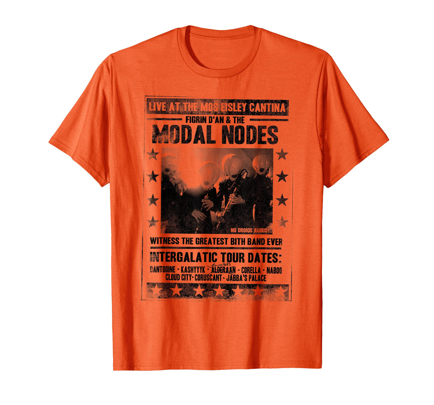 Star Wars The Cantina Band Poster Flyer Graphic T-Shirt T-Shirt