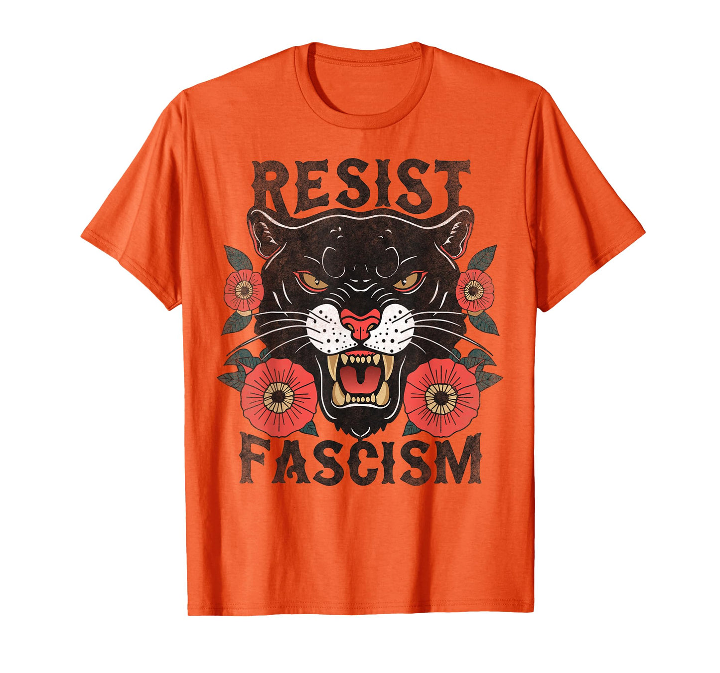 Resist Fascism Tiger Anti-Trump Social Justice Feminist T-Shirt