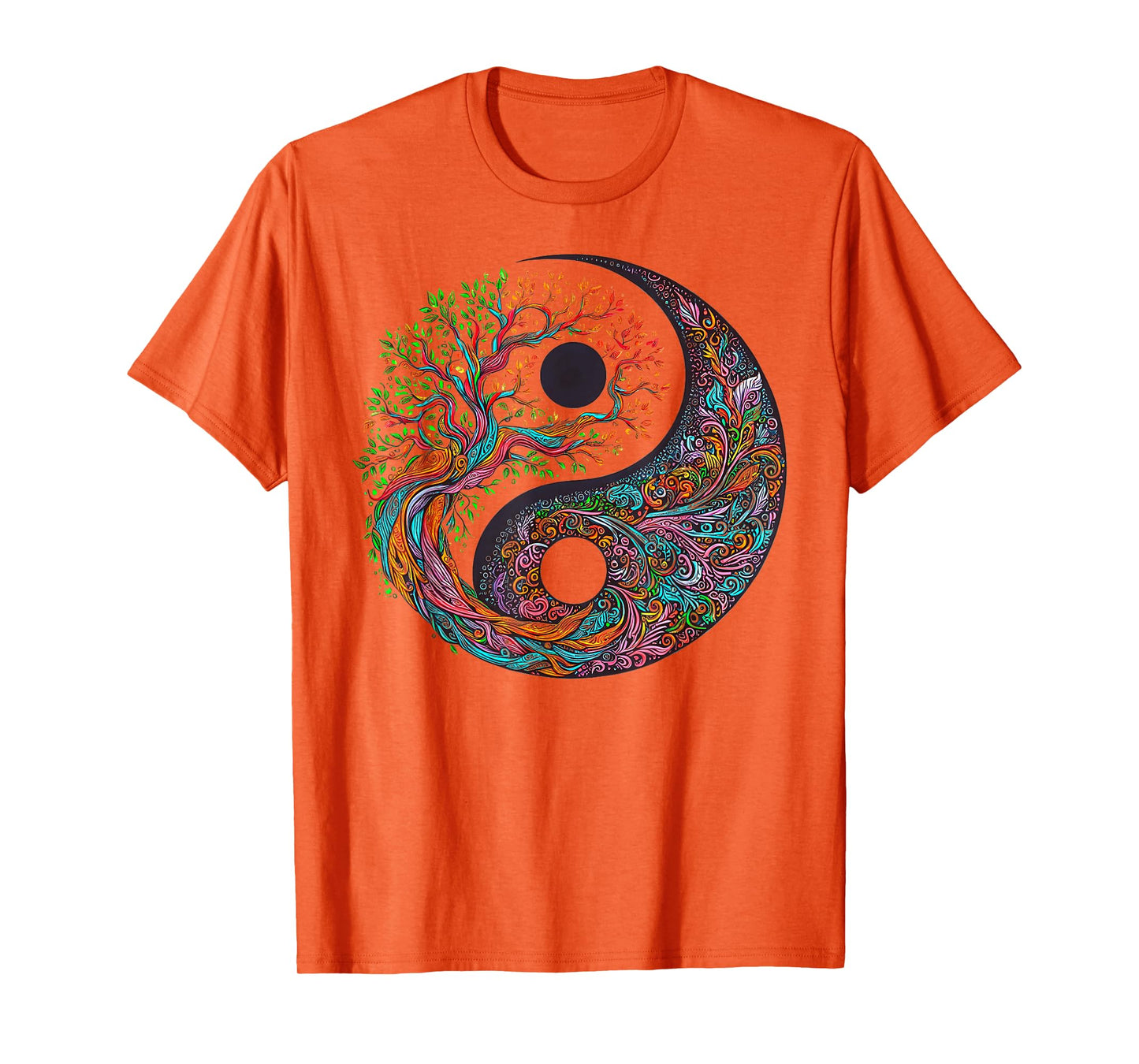 Yin Yang Tree of Life Taoist Symbol Yoga Meditation Buddhist T-Shirt