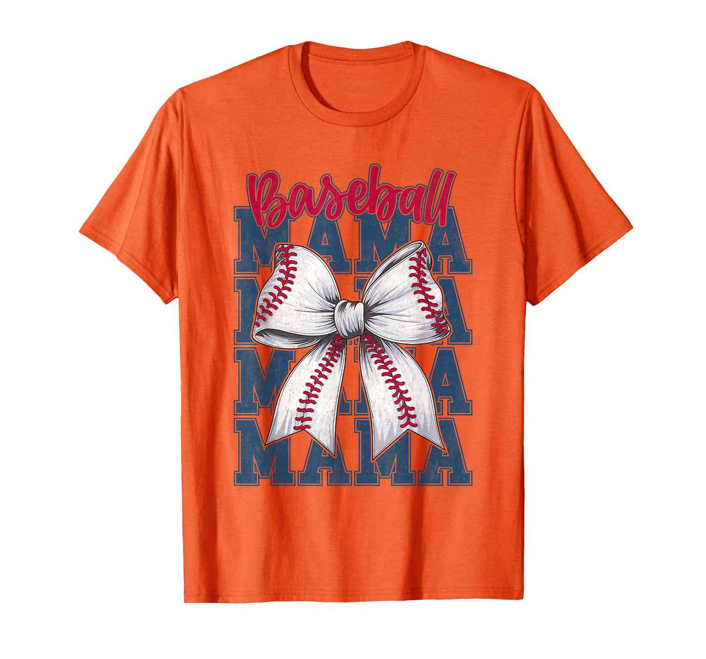 Baseball Mama Coquette Bow Game Day Baseball Mom Mother T-Shirt