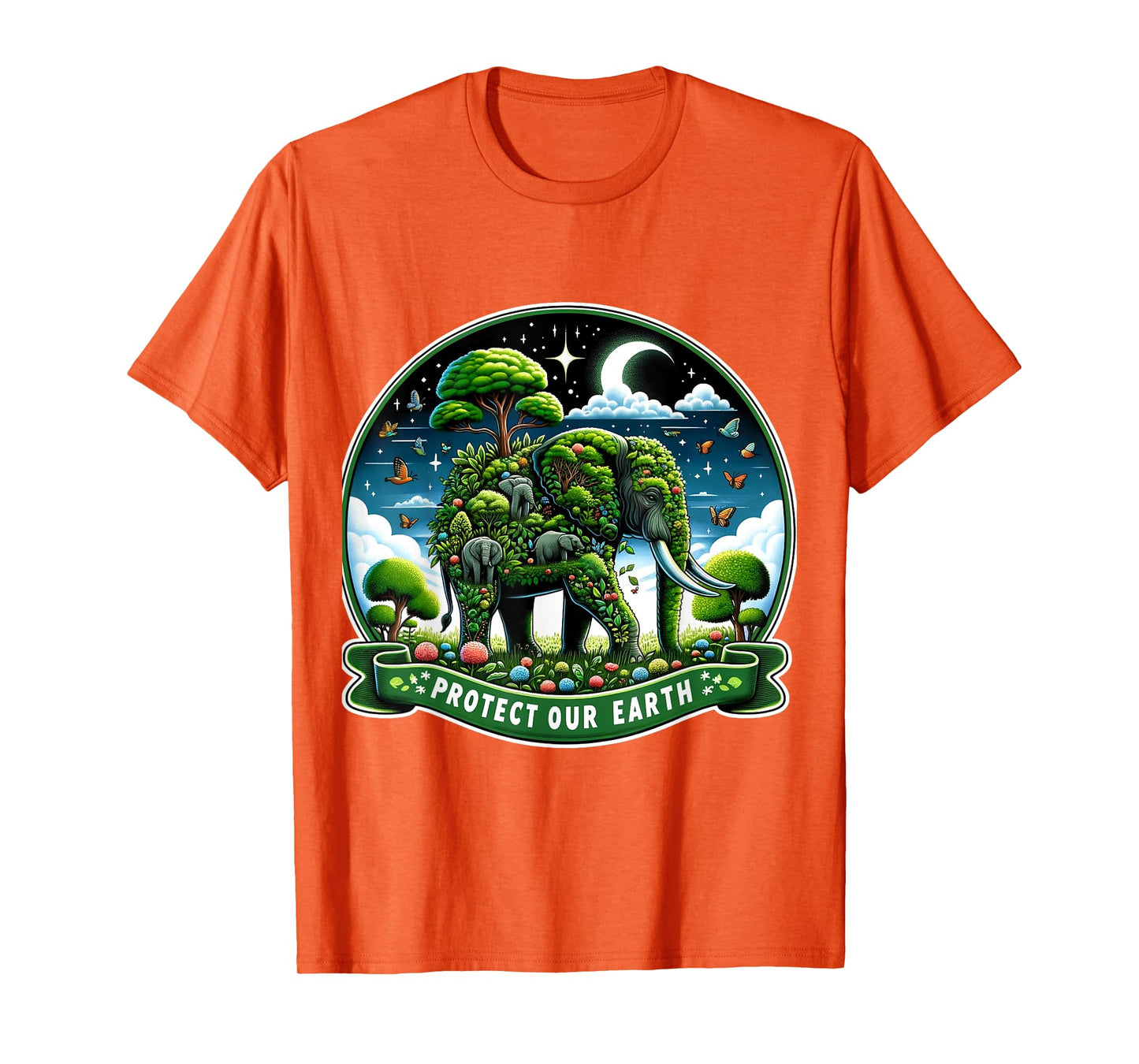 Earth Day 2024 Green Shirt Save Our Planet Elephants Lovers T-Shirt