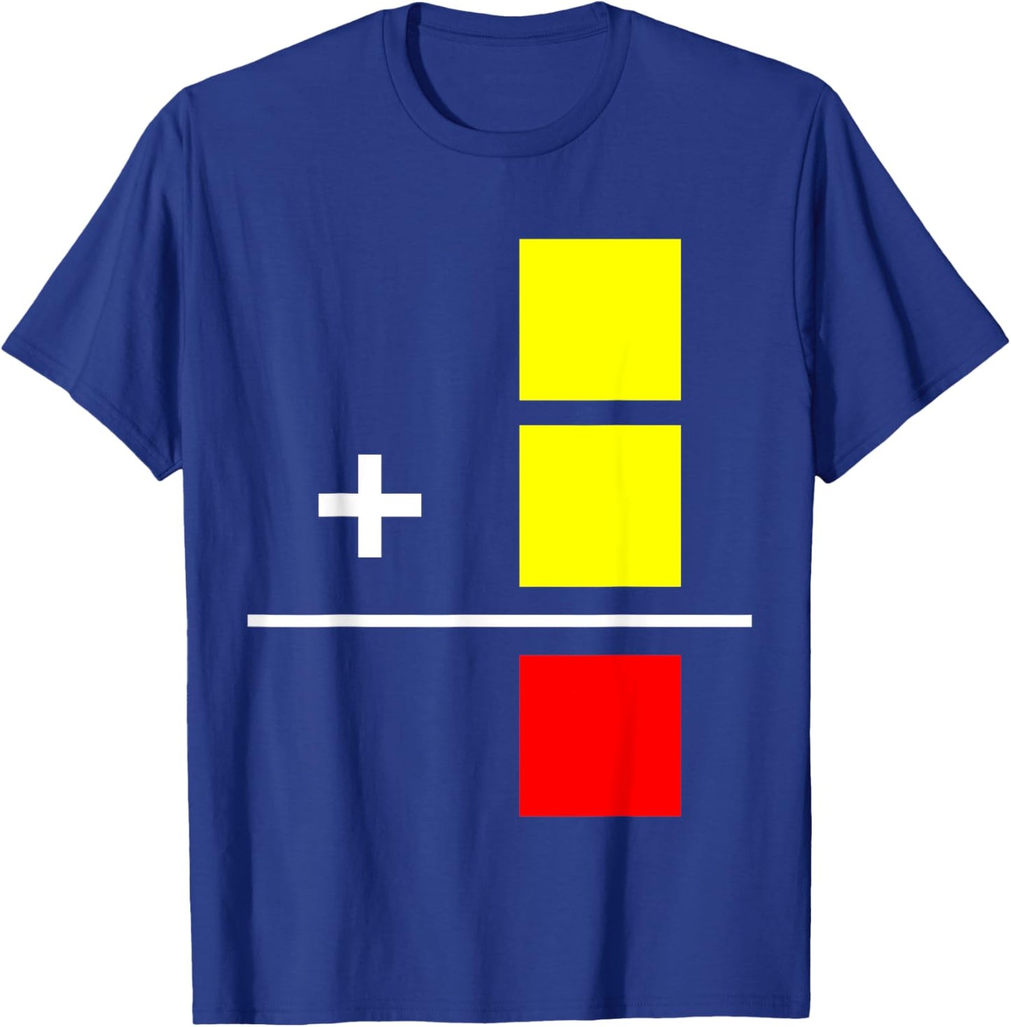 Soccer Yellow Red Card Football Referee Funny Rules Math T-Shirt - T-Shirt | Royal