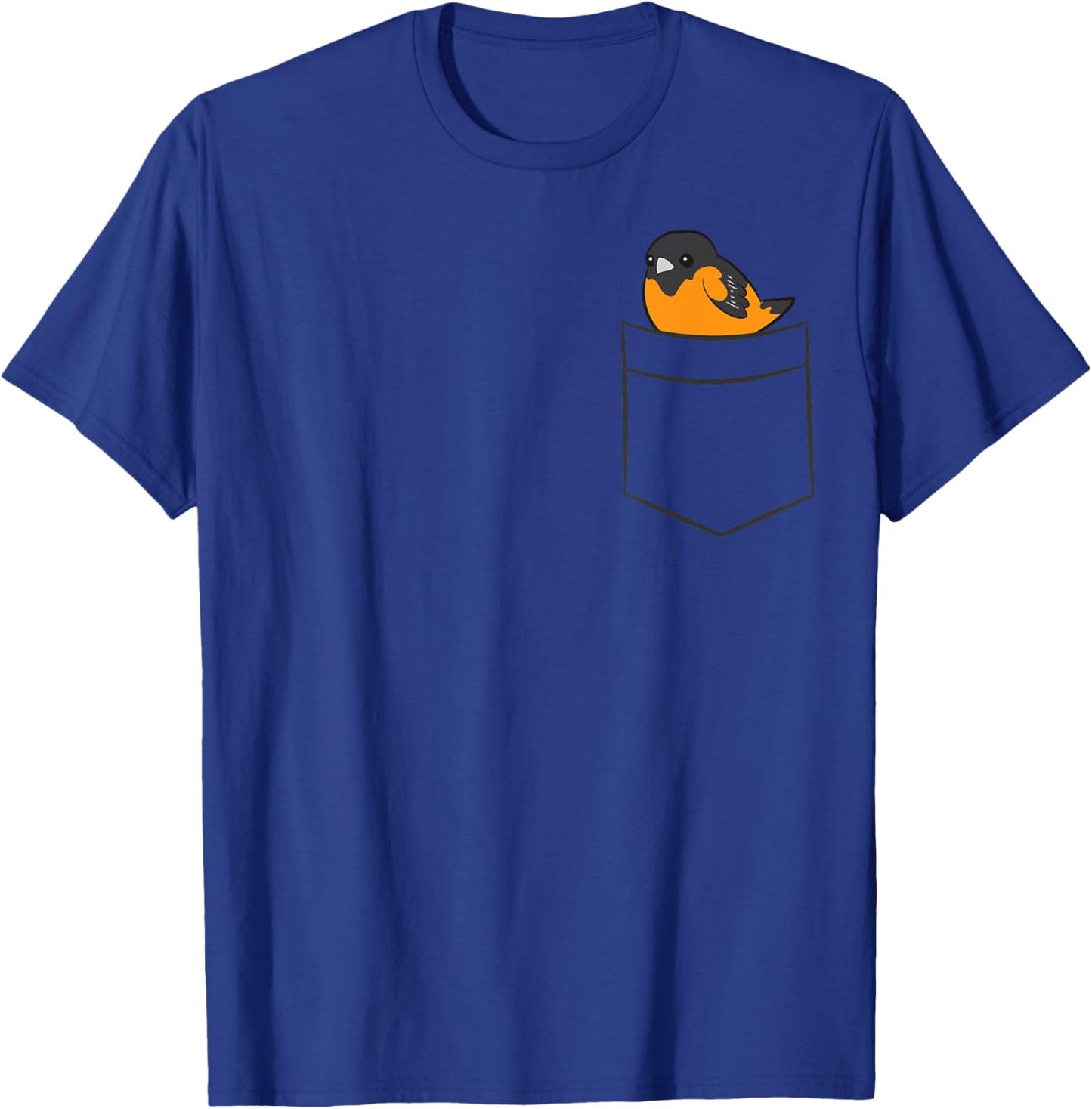 Oriole Bird In The Pocket Cute Pocket Oriole T-Shirt - T-Shirt | Royal
