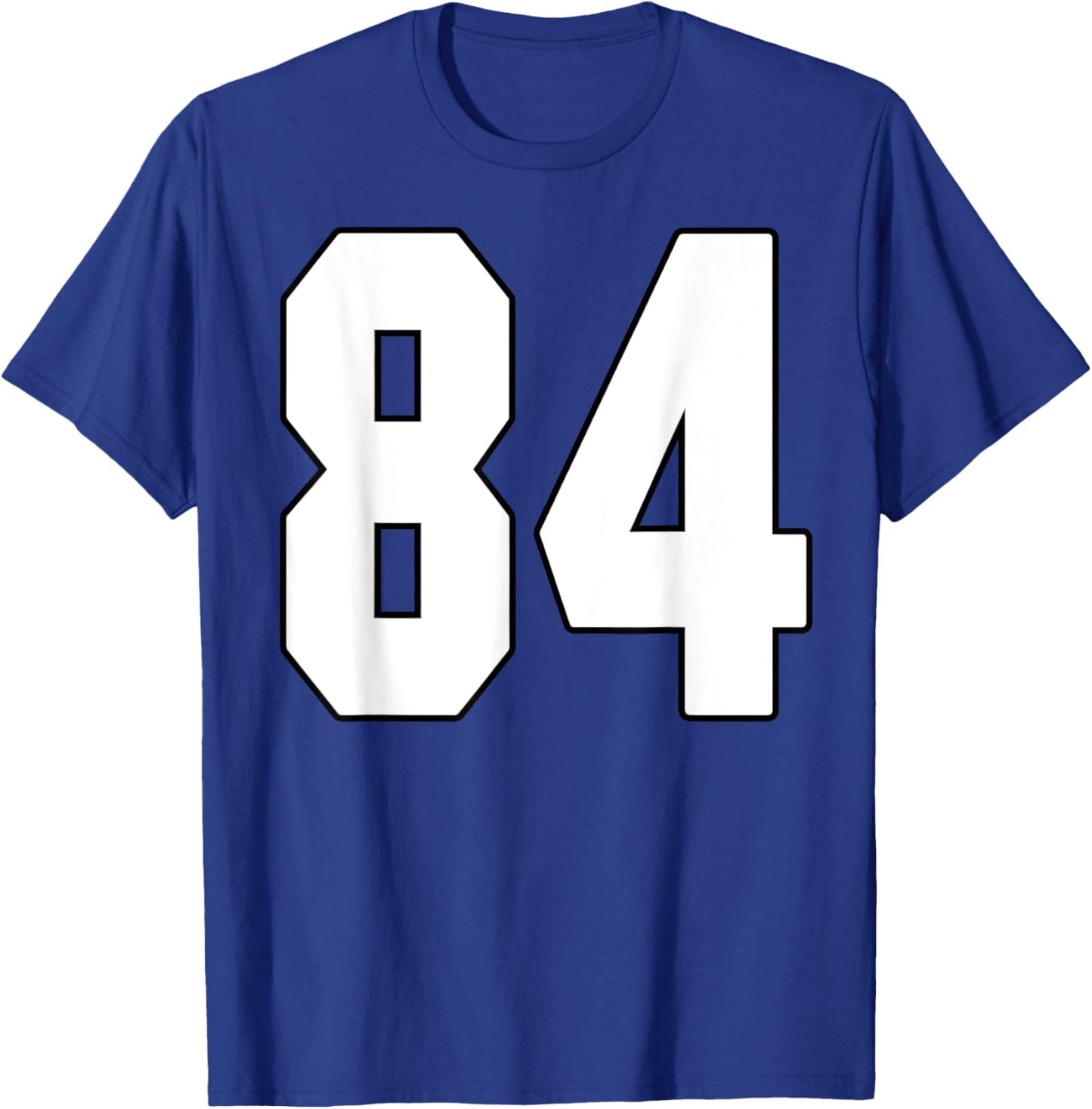 Big #84 Jersey Number 84 Uniform Biggest Fan Favorite Player T-Shirt - T-Shirt | Royal