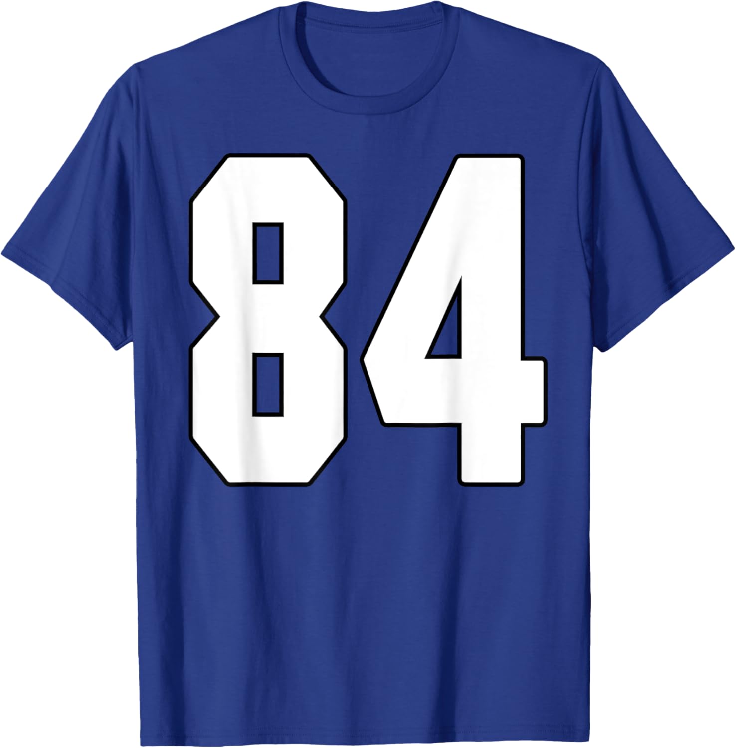 Big #84 Jersey Number 84 Uniform Biggest Fan Favorite Player T-Shirt - T-Shirt | Royal