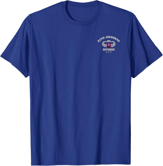 U.S Army 82nd Airborne Division Paratrooper Veteran Vintage T-Shirt - T-Shirt | Royal