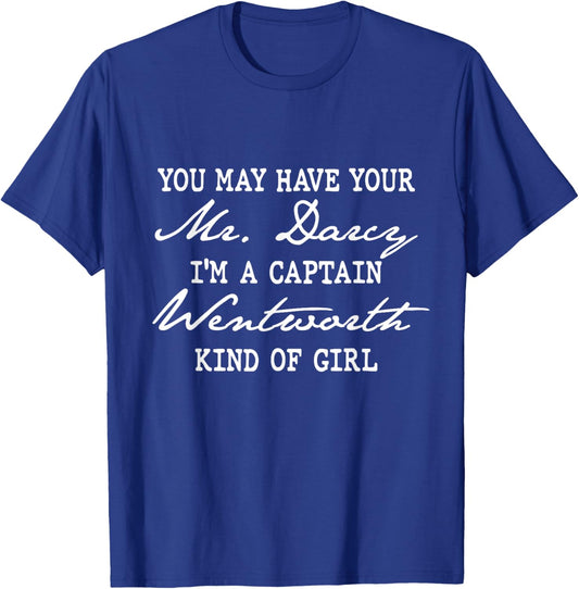 Jane Austen Persuasion Wentworth Kind Of Girl Literary T-Shirt - T-Shirt | Royal