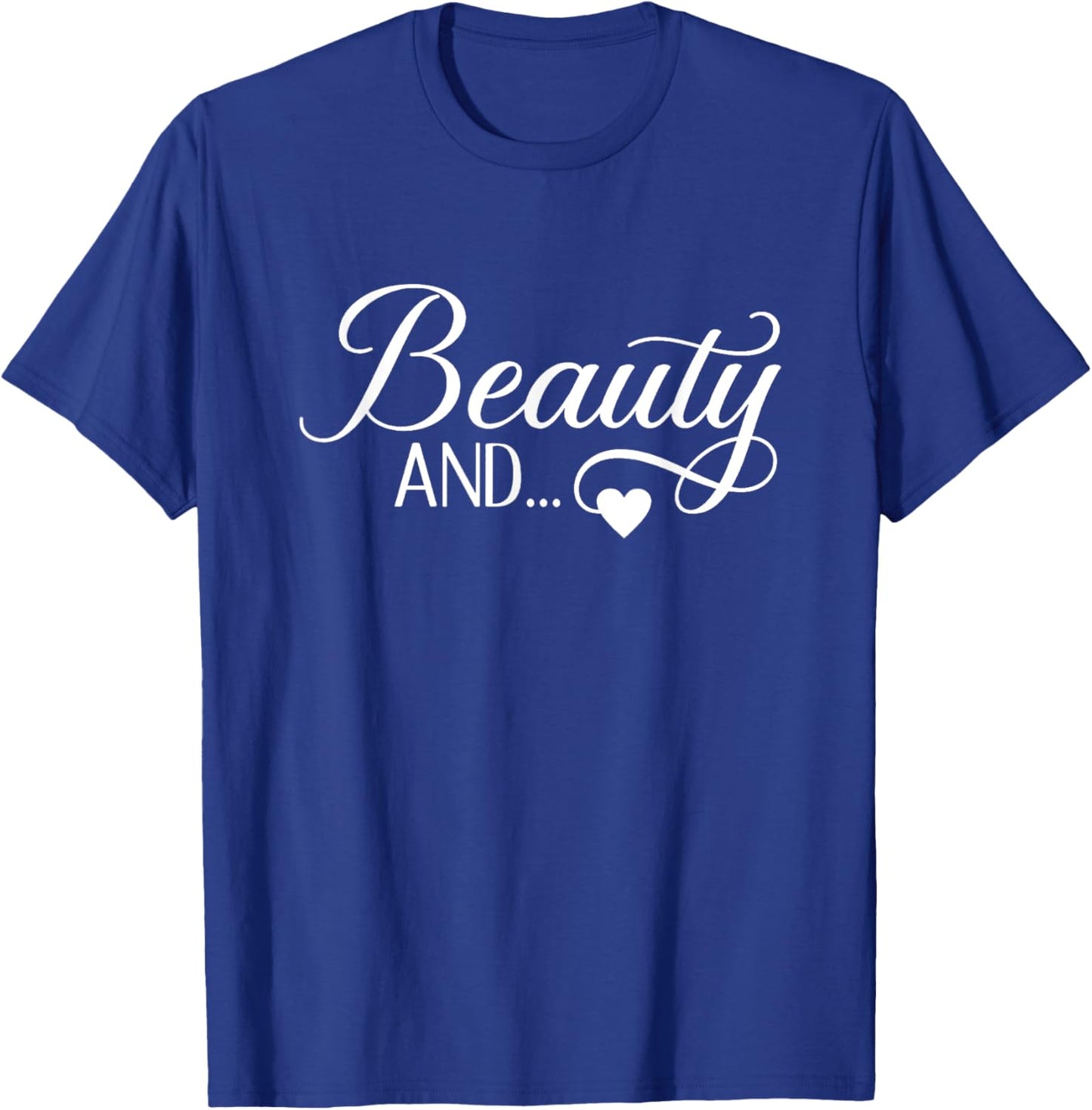 Beauty And The Beard, Matching Couples T-Shirt - T-Shirt | Royal