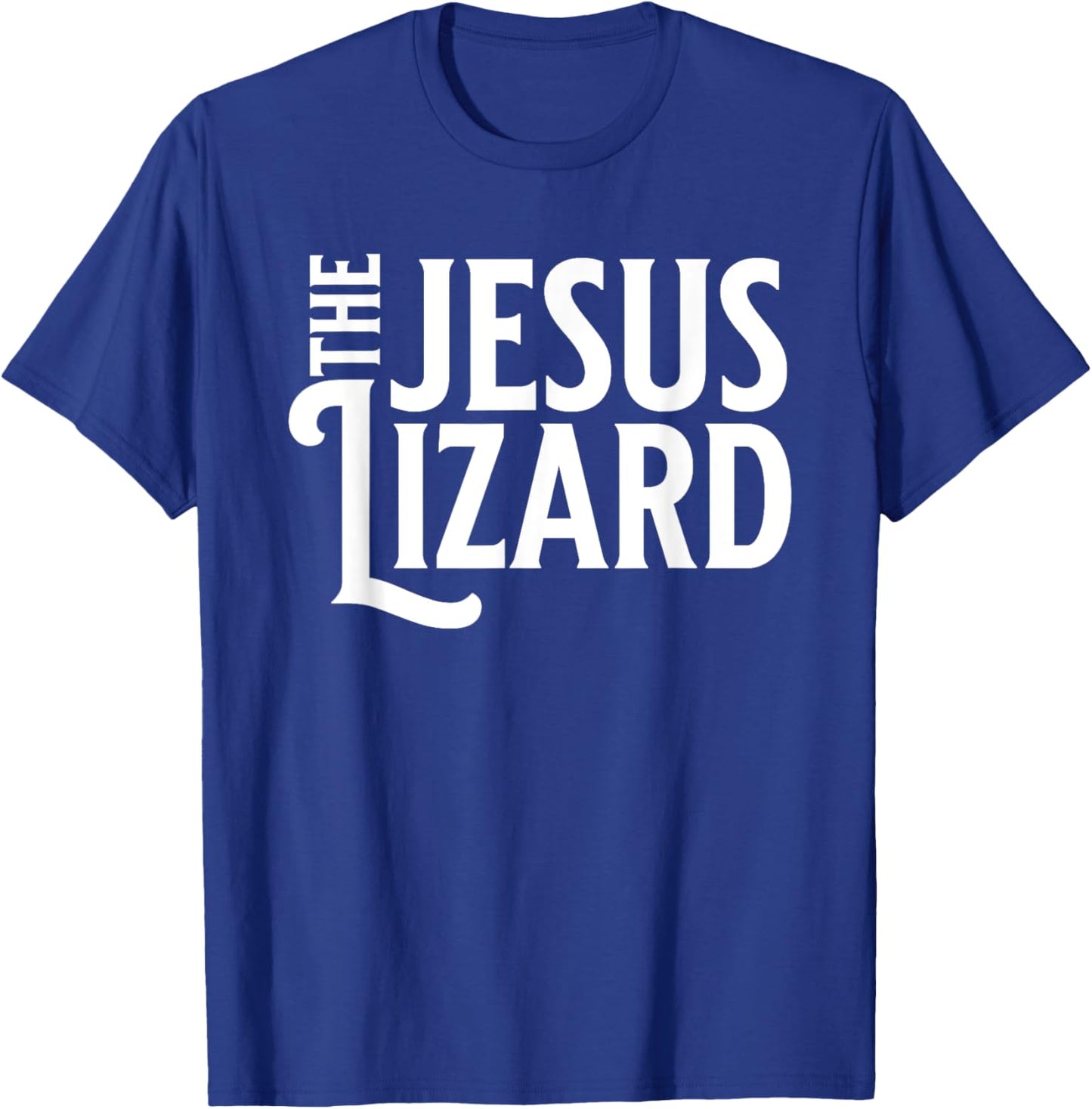 Noped Out Apparel Jesus Lizard Retro Vintage Text On Black T-Shirt - T-Shirt | Royal