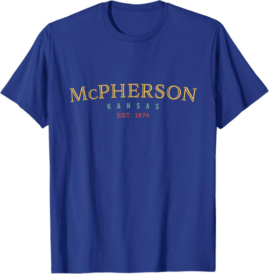 McPherson Kansas KS Hometown T-Shirt - T-Shirt | Royal