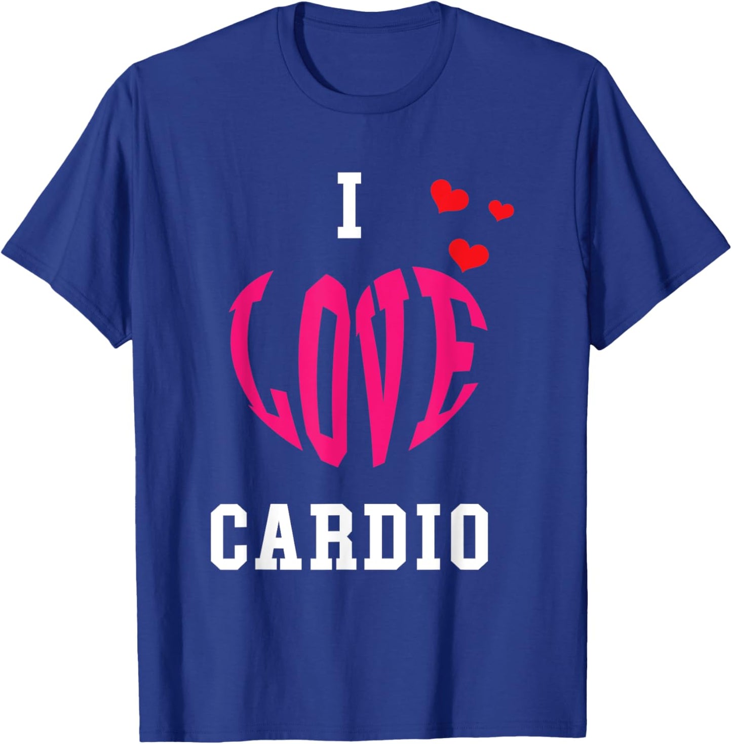 Bodybuilder and Powerlifting in a gym for I love Cardio T-Shirt - T-Shirt | Royal