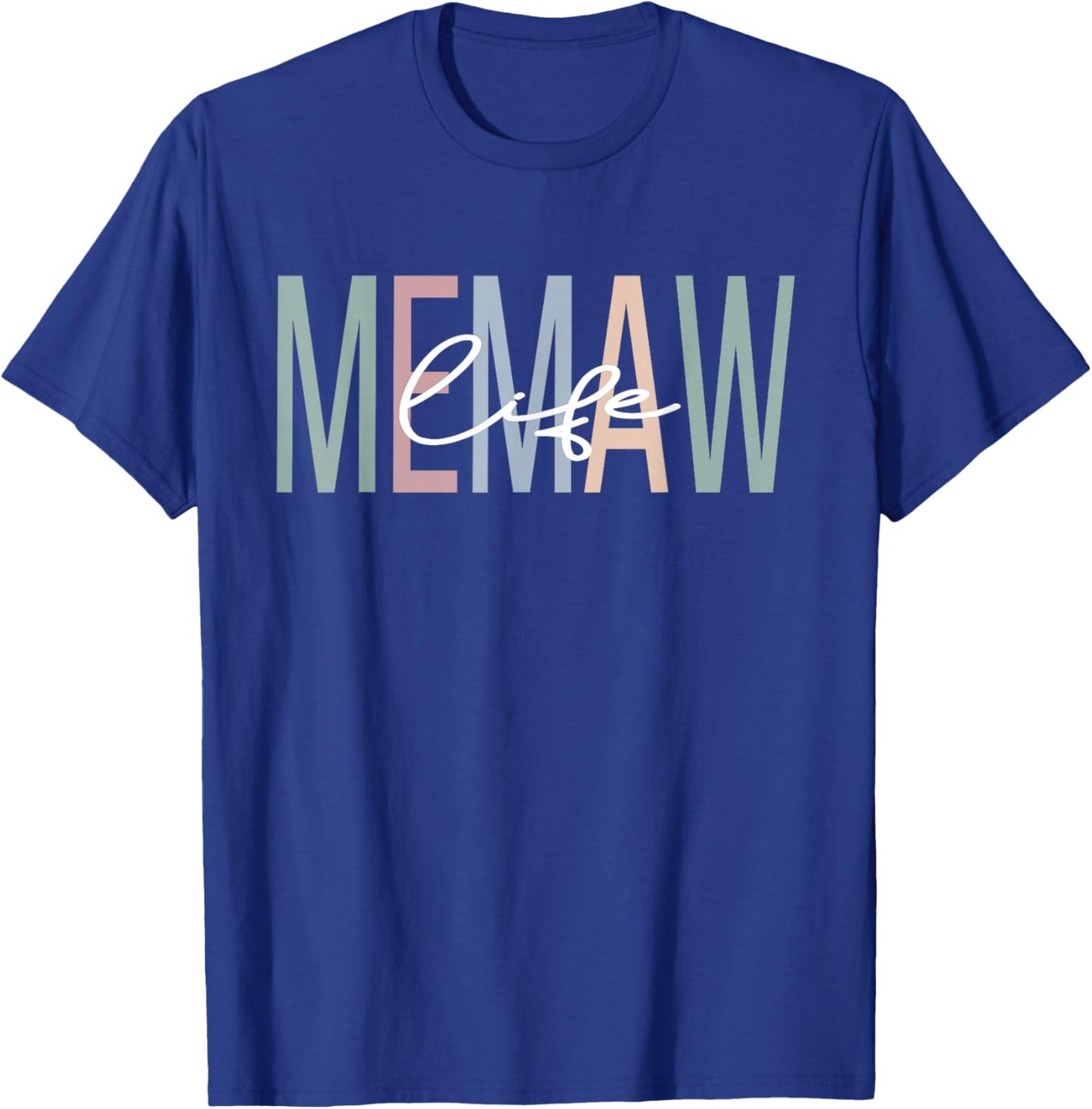 Memaw Life Memaw Grandma Boho Memaw Grandmother T-Shirt - T-Shirt | Royal