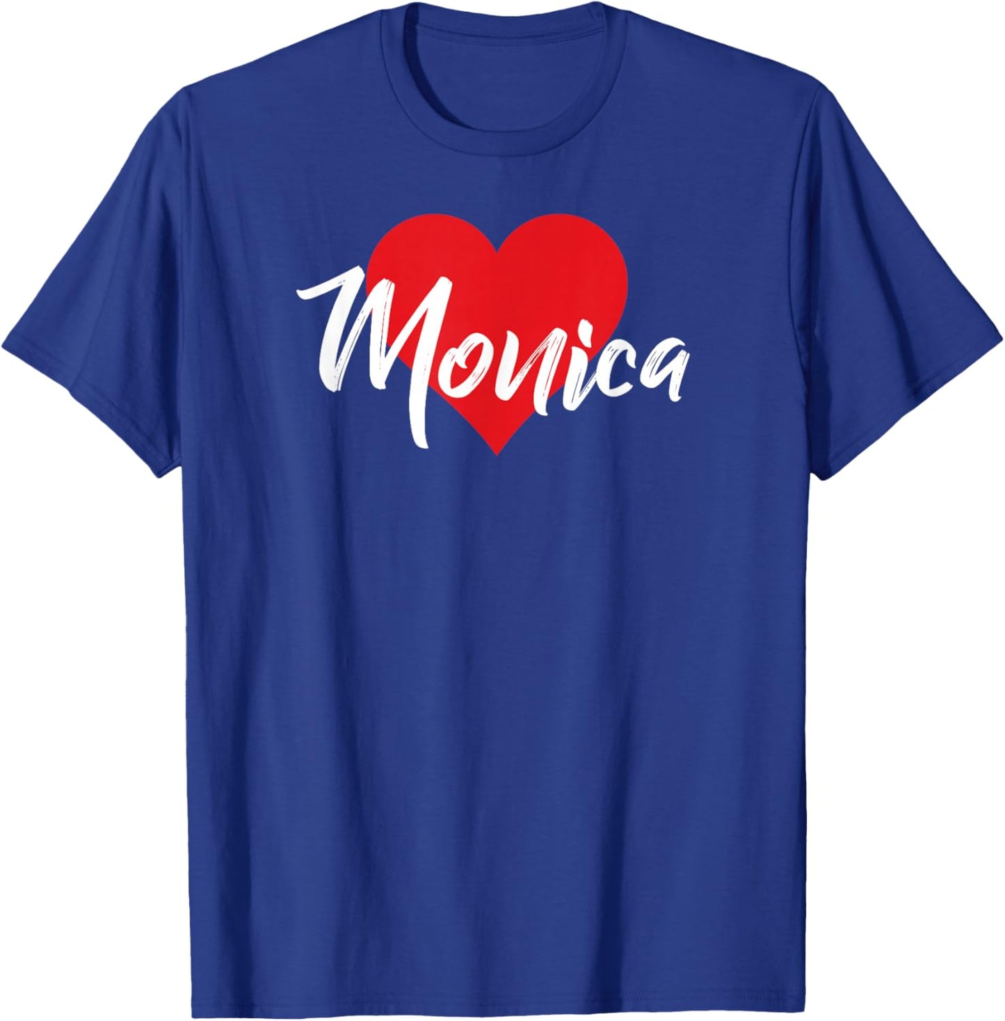 I Love Monica First Name I Heart Named T-Shirt - T-Shirt | Royal