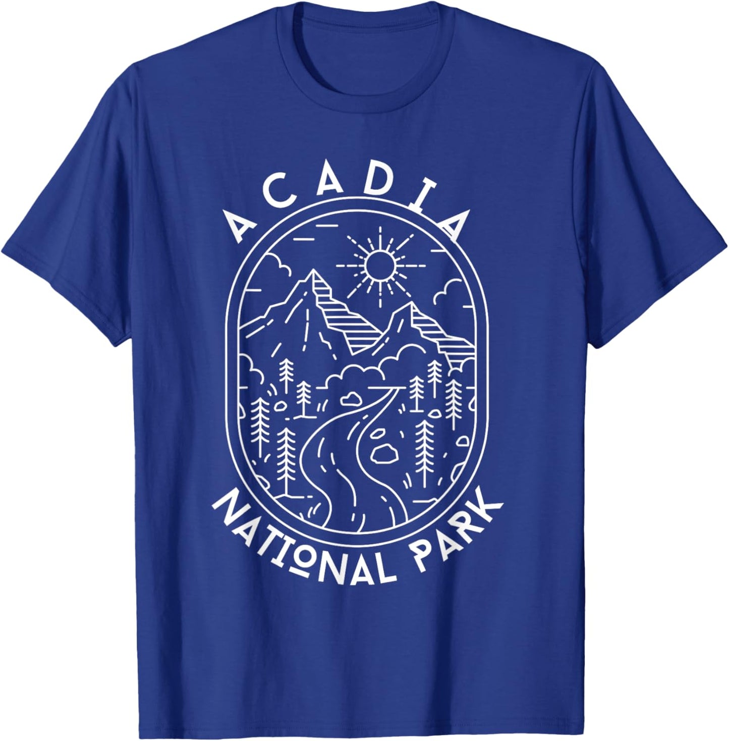 Acadia National Park Maine Nature Hike Outdoors T-Shirt - T-Shirt | Royal