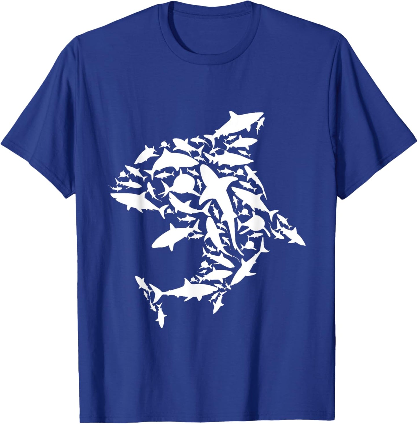 White Sharks - Marine Biologist Shark Lovers Science T-Shirt - T-Shirt | Royal