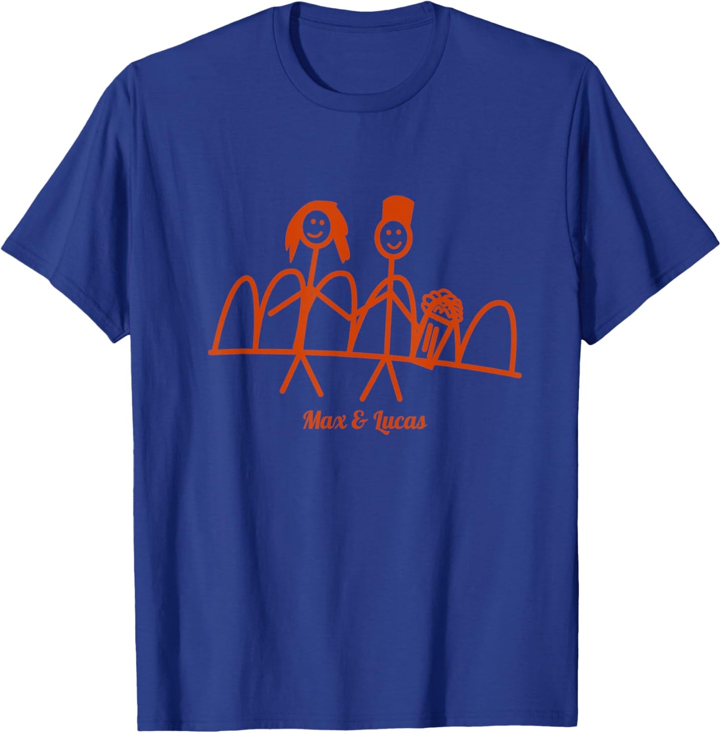 Max and Lucas Drawing ST Gift Fans T-Shirt - T-Shirt | Royal