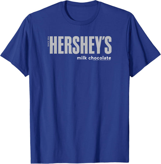 Hershey's Milk Chocolate Candy Wrapper Logo T-Shirt - T-Shirt | Royal